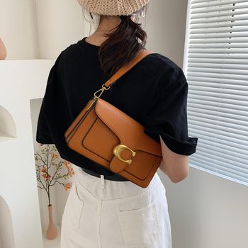 Γυναικεία τσάντα PU για crossbody με διπλούς ιμάντες, μικρή τετράγωνη τσάντα, μοντέλο 2026