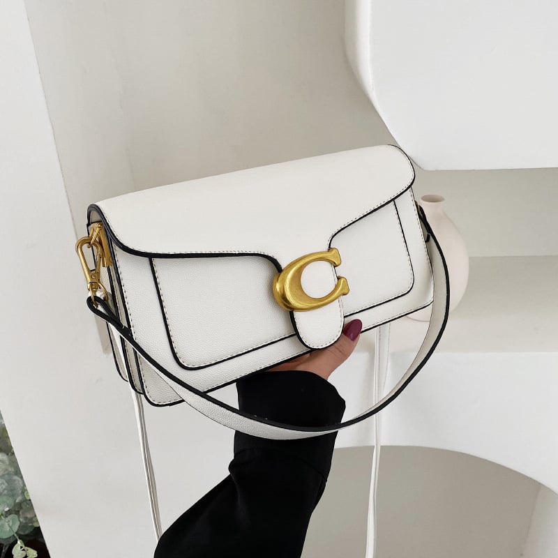 Γυναικεία τσάντα PU για crossbody με διπλούς ιμάντες, μικρή τετράγωνη τσάντα, μοντέλο 2026
