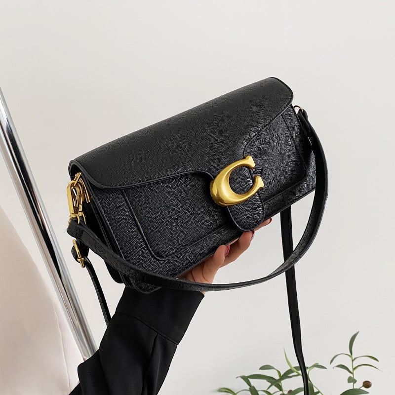 Γυναικεία τσάντα PU για crossbody με διπλούς ιμάντες, μικρή τετράγωνη τσάντα, μοντέλο 2026