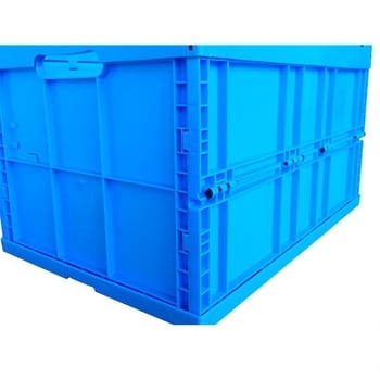 Velika sklopiva plastična kutija za skladištenje s poklopcem, 60L, za skladištenje i logistiku, prijenosna i otporna na prašinu.