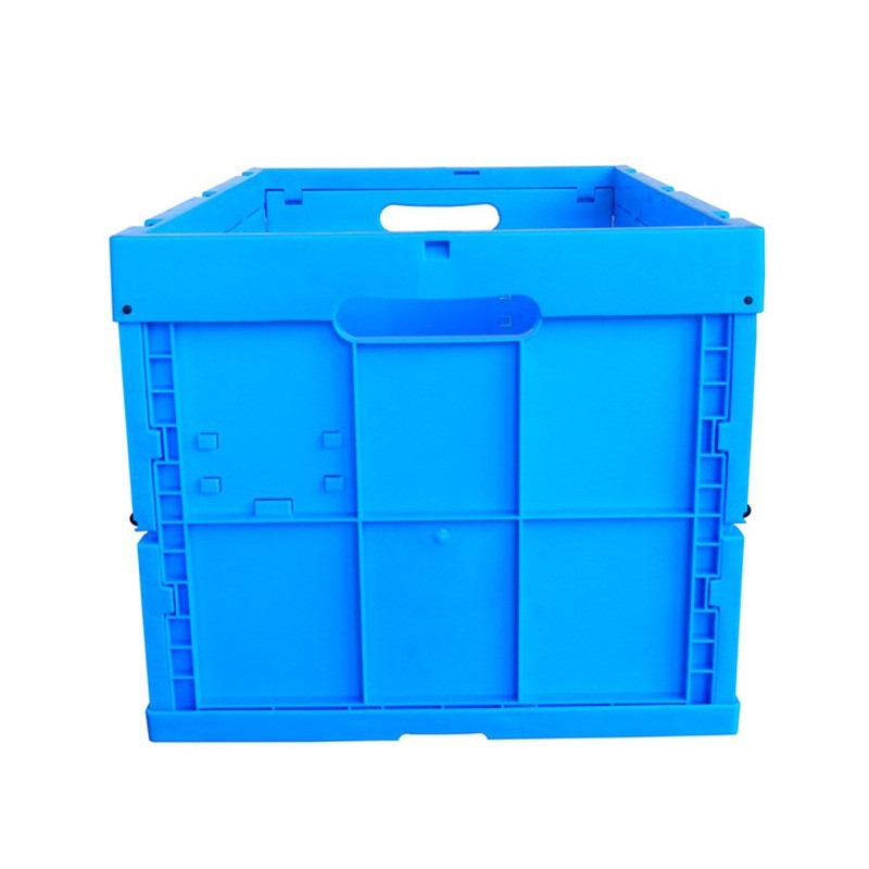 Velika sklopiva plastična kutija za skladištenje s poklopcem, 60L, za skladištenje i logistiku, prijenosna i otporna na prašinu.