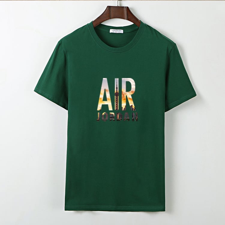 2020 Ανδρικό κοντομάνικο T‑shirt σε κορεάτικό στυλ, χαλαρή εφαρμογή, βαμβακερό με εκτύπωση γραμμάτων