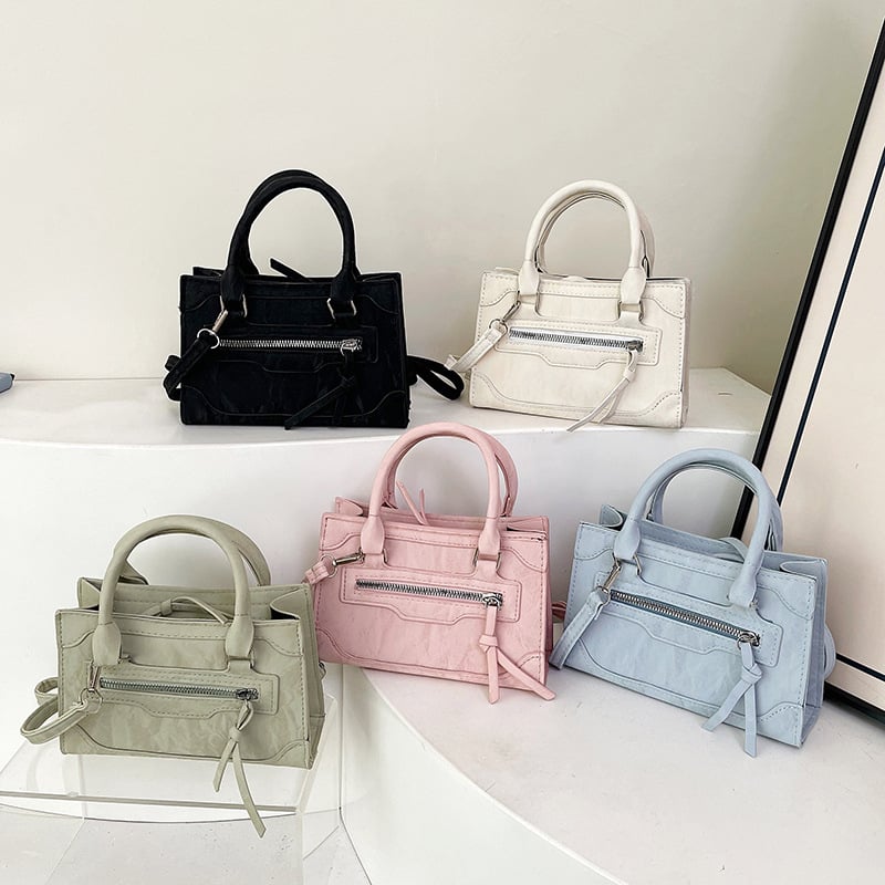 Damska PU torbica, 2025 novi model, uzorak munje, crossbody torba, kompaktni kvadratni oblik