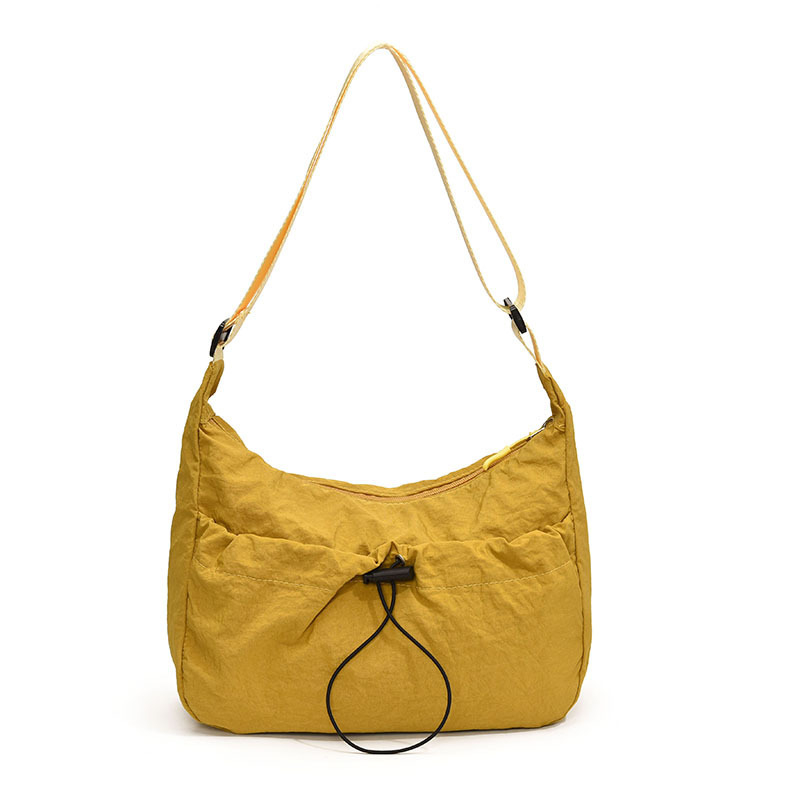 Γυναικεία crossbody τσάντα σε αστικό και καθημερινό στυλ, dumpling σχέδιο, καμβάς, οριζόντια τετράγωνη μορφή, 2024 νέα