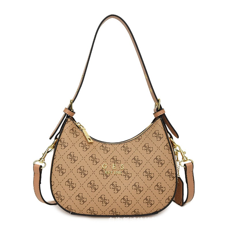 Γυναικεία τσάντα PU crossbody με σχέδιο σε σχήμα φεγγαριού, μικρού μεγέθους, καλοκαίρι 2025