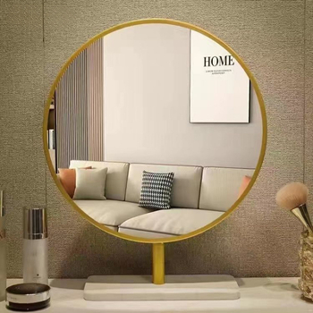 Kerek sminktükör, minimalistán modern dizájn, asztali használatra diákotthonokban és irodákban