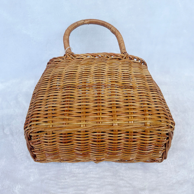 Mooncake košara s pletenjem od raffije, svježa skladišna košara, bambus košara za zongzi, darovna košara, japanski stil raffija, ručna nosivost