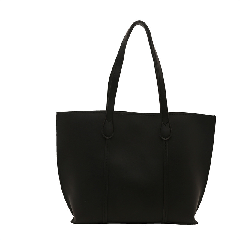 Ženska tote torba velikog kapaciteta, 2024 nova moda retro gradska svakodnevna torba, PU materijal, bucket oblik, zatvarač, srednja veličina, dvostruke naramenice