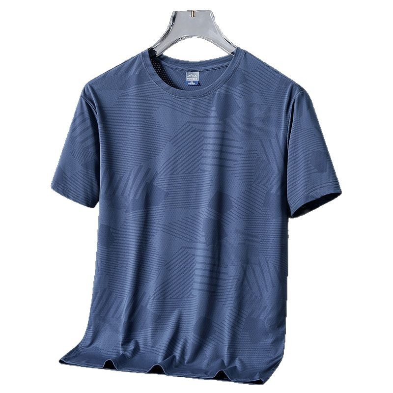Ανδρικό κοντομάνικο T-shirt με καμουφλάζ, δροσερή αίσθηση, γρήγορο στέγνωμα, καλοκαίρι