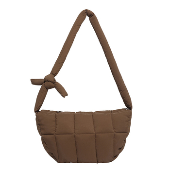 2025 jesen/zima nova pamučna šivana ultra lagana torba oblaka, korejskog stila, ženska ramena crossbody, Dumpling Bag