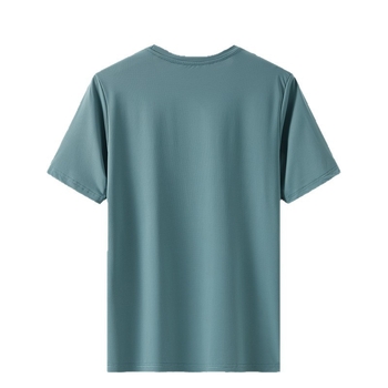 Muška ljetna T‑majica od ice silk, okrugli izrez, kratki rukavi, sportska, upija znoj, za trčanje na otvorenom