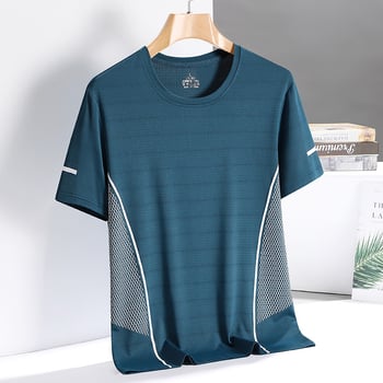 Muška majica kratkih rukava od Ice Silk, brzo se suši, prozračna sportska dnevna majica, ljeto 2024