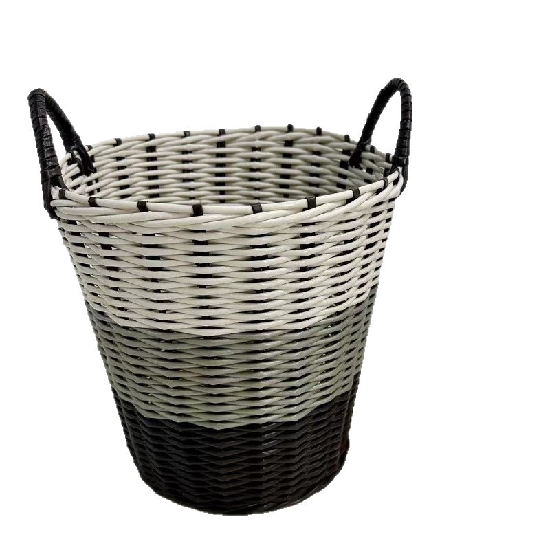 Ekstra-veliki koš za prljavu odjeću, koš od plastičnog ratana, pleteni koš za rublje i igračke
