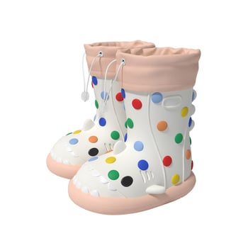 Rainbow Bean dječje kišne čizme s fleece podstavom, četiri sezone, dvostruki način nošenja, vodootporne, unisex