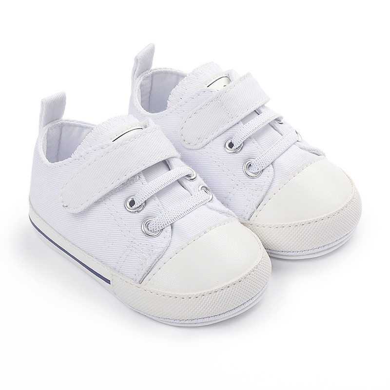 Platnene tenisice za bebe i malu djecu, s gumom, u boji bombona, s Velcro zatvaranjem