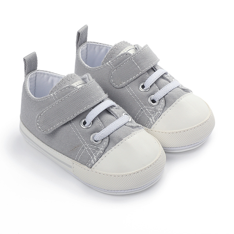 Platnene tenisice za bebe i malu djecu, s gumom, u boji bombona, s Velcro zatvaranjem