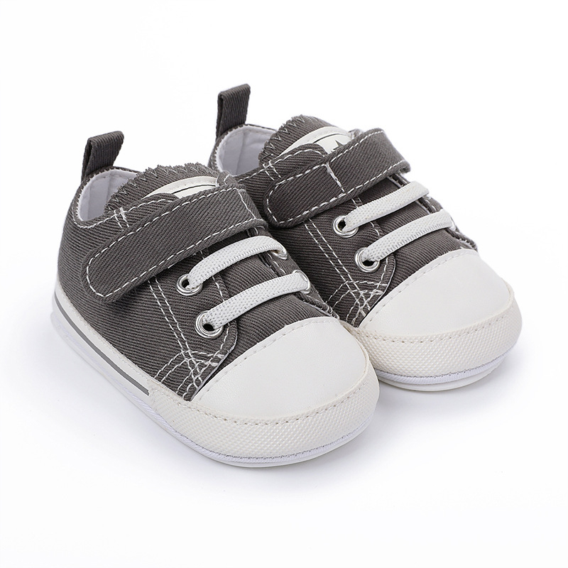 Platnene tenisice za bebe i malu djecu, s gumom, u boji bombona, s Velcro zatvaranjem