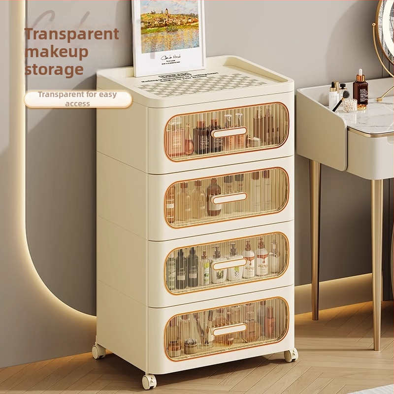Noćni ormarić s ladicama, minimalistički modern dizajn, japanski stil, skladišna polica