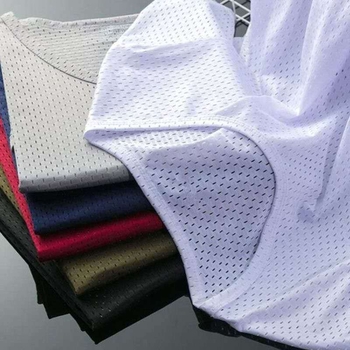 Muški T-shirt od Ice Silk mrežaste tkanine, kratki rukavi, brzo sušenje, širok kroj, sportska baza