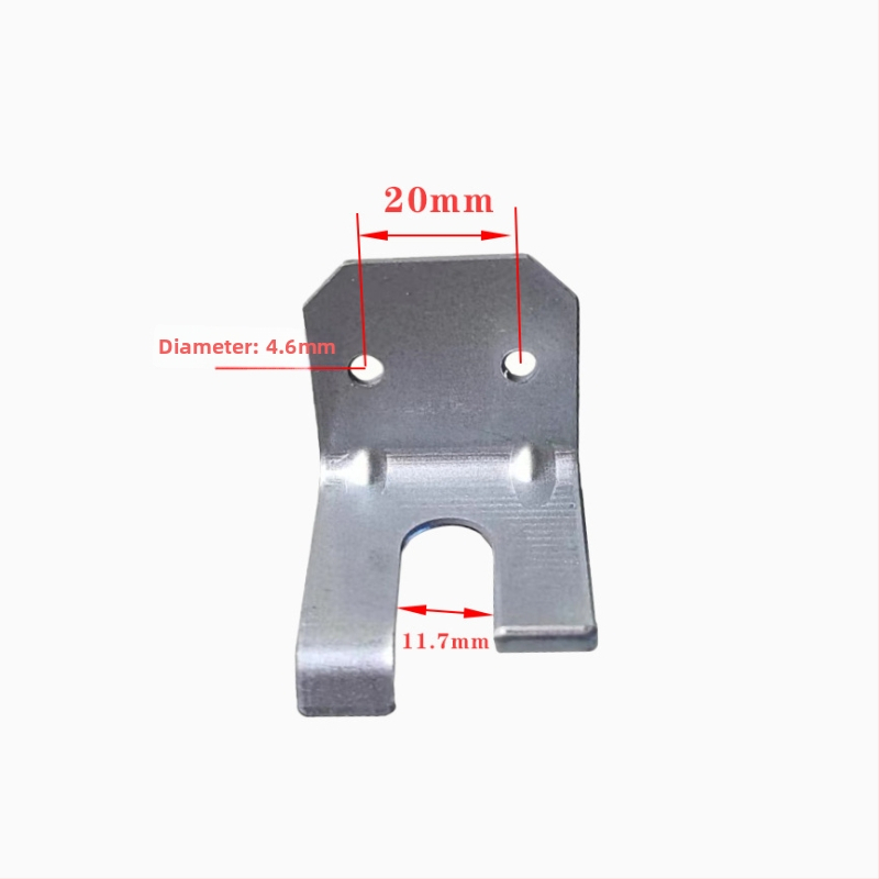 Galvanizirani viseći kutni dio, obrada, debljina 1,5–2 mm, razmak rupa 20 mm