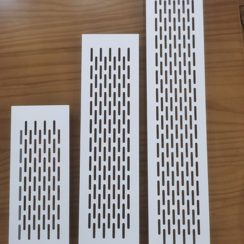 80 mm aluminijska legura prozračna mreža za garderobu, pravokutni ventilacijski panel