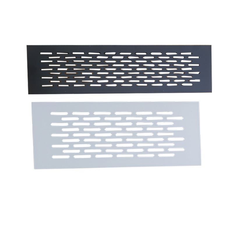 80 mm aluminijska legura prozračna mreža za garderobu, pravokutni ventilacijski panel