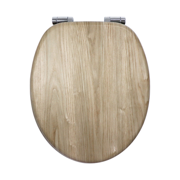 MDF kryt na WC s pomalým zatváraním, odolný voči vlhkosti, model 9102 Water Willow, nastaviteľný rozstup pántov 10,5-20,5 cm