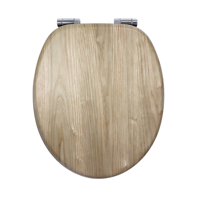 MDF kryt na WC s pomalým zatváraním, odolný voči vlhkosti, model 9102 Water Willow, nastaviteľný rozstup pántov 10,5-20,5 cm