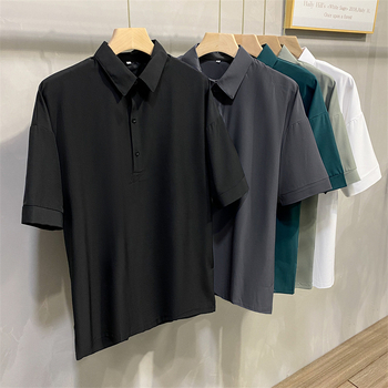 Muška ljetna polo majica kratkih rukava, ležernog kroja, jednobojna, japanski stil