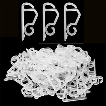 Plastični bočni klip sa kliznim kukom za nizove svjetla, vanjska vodootporna kopča za božićne ukrase