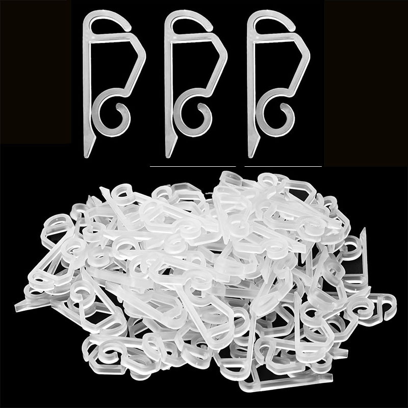 Plastični bočni klip sa kliznim kukom za nizove svjetla, vanjska vodootporna kopča za božićne ukrase