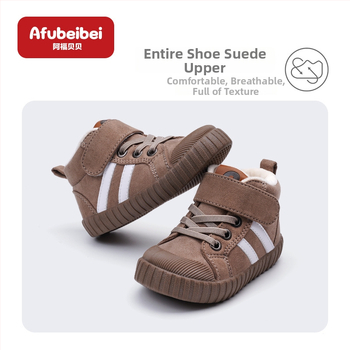 Afubeibei detské bavlnené topánky, detské bavlnené papuče, retro Martins topánky pre deti, unisex s suchým zipsom, zimná kolekcia 2024