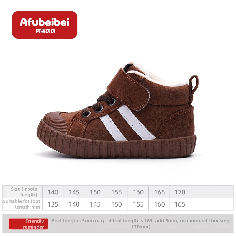 Afubeibei detské bavlnené topánky, detské bavlnené papuče, retro Martins topánky pre deti, unisex s suchým zipsom, zimná kolekcia 2024