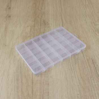 Višestruka kutija za pohranu perlica s pregradama, prozirni PP plast, DIY kutija za nakit