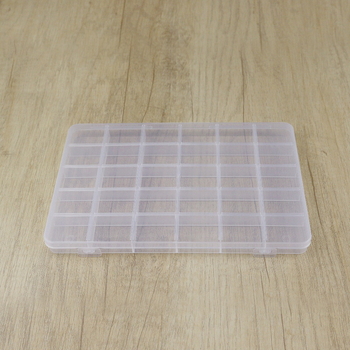 Višestruka kutija za pohranu perlica s pregradama, prozirni PP plast, DIY kutija za nakit