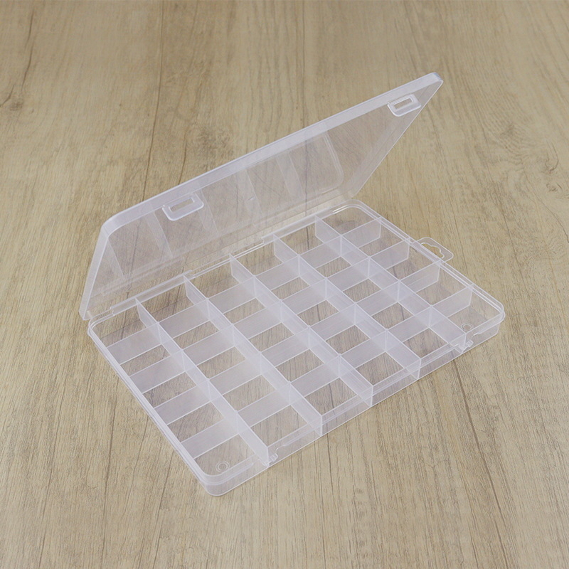 Višestruka kutija za pohranu perlica s pregradama, prozirni PP plast, DIY kutija za nakit