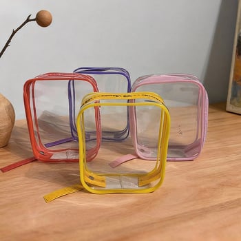Prozirna PVC torbica u obliku kosti za pohranu – za olovke, kozmetiku i higijenske potrepštine, s 3D zatvaračem i povlačnom ručkom