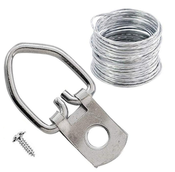Pozinkovani čelični kabel, aluminijska polukružna kuka – DIY set žice
