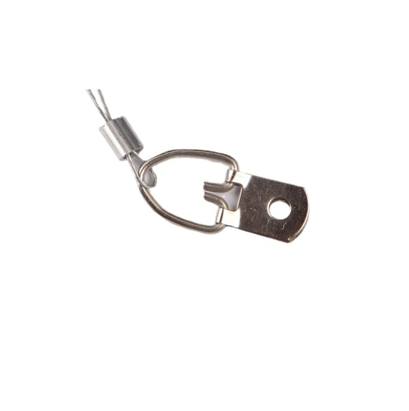 Pozinkovani čelični kabel, aluminijska polukružna kuka – DIY set žice