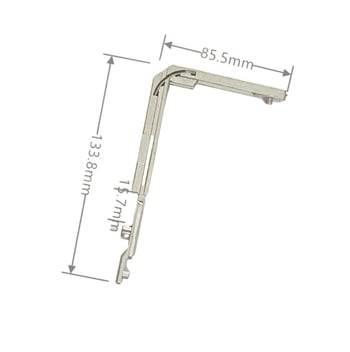 Aluminijski kutni aktuator za prozore s unutarnjim otvaranjem i unutarnjim preokretom, cinkova legura, model A1003, Juba, europski standard