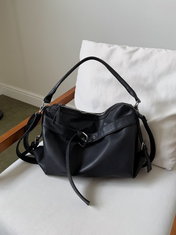 Mekana PU kožna retro motoristička torba, elegantna torba preko ramena za žene, velik kapacitet