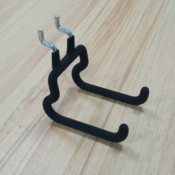 Željezni kukice za pegboard, dvostruki kuk, za skladištenje, bez bušenja