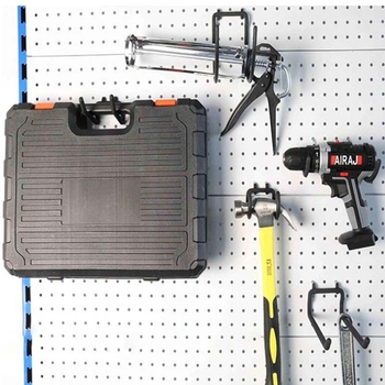 Željezni kukice za pegboard, dvostruki kuk, za skladištenje, bez bušenja