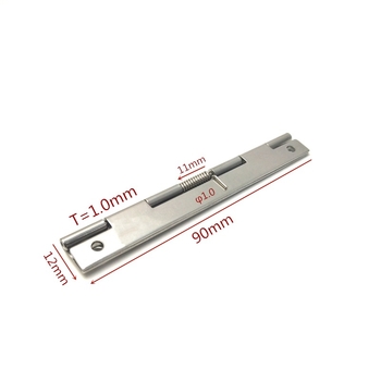 Prilagođena inox šarka s oprugom za vrata ormarića, 90 × 12 × 1 mm, modernog stila