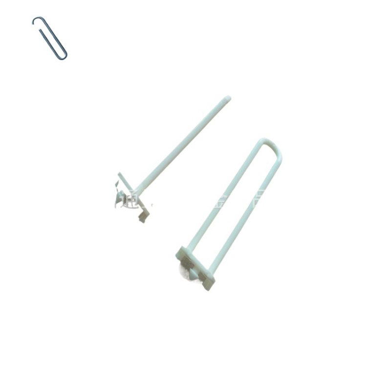 Cârlige din plastic pentru PDQ display rack, cârlige cu braț lung pentru panouri perforate, pentru supermarketuri