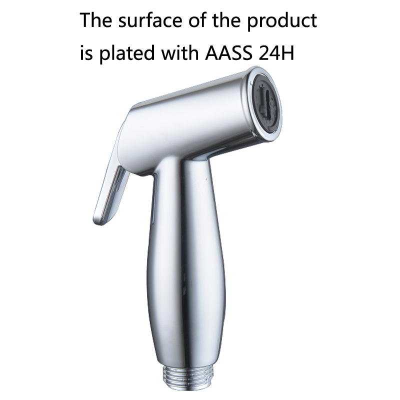 Set de duș pentru bidet din ABS, finisaj electroplatinat, duză demontabilă pentru toaletă