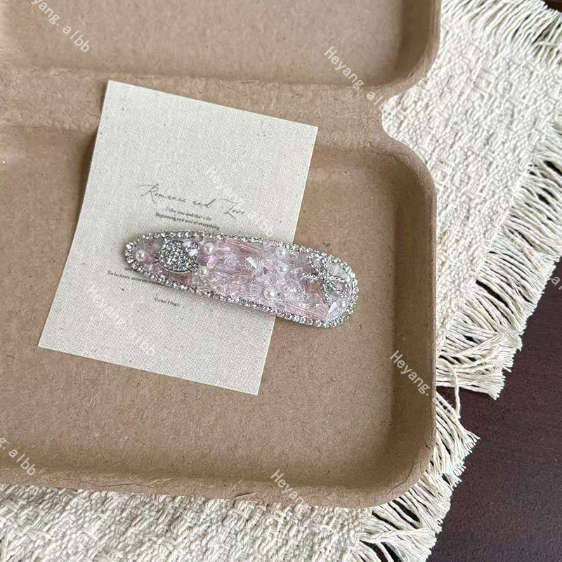 Korejski stil luksuzna mačja štipaljka za kosu, potpuno dijamantima ukrašena, sladak ženski dizajn, bočni klips