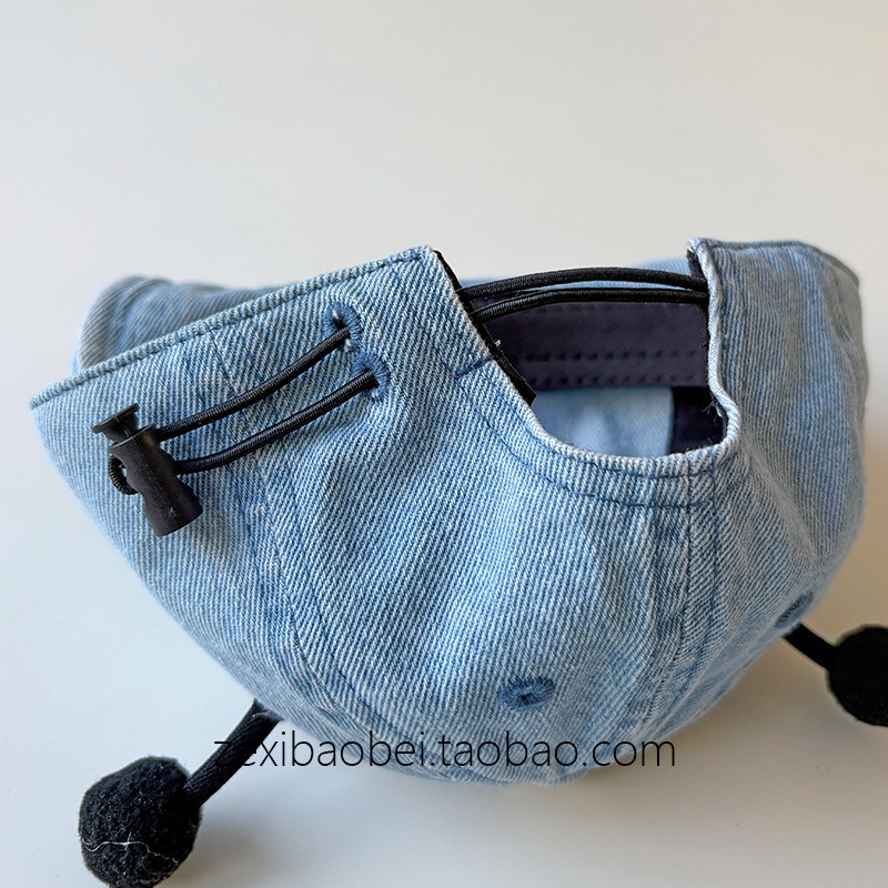 Bejbi denim baseball kapa za proljeće 2026, unisex, kratki šilt, kupolasta kruna, prozračna, zaštita od sunca
