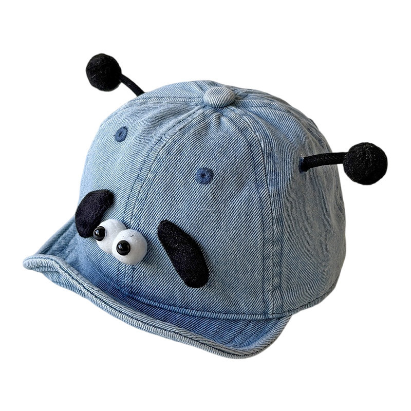 Bejbi denim baseball kapa za proljeće 2026, unisex, kratki šilt, kupolasta kruna, prozračna, zaštita od sunca
