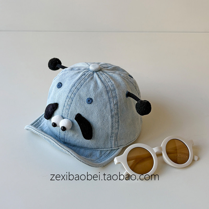 Bejbi denim baseball kapa za proljeće 2026, unisex, kratki šilt, kupolasta kruna, prozračna, zaštita od sunca